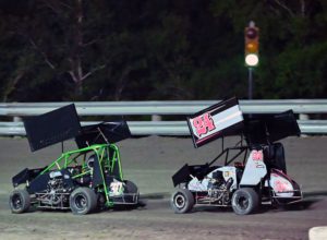 After an early spin, ryder wells recovers to a third place finish at gulf coast speedway