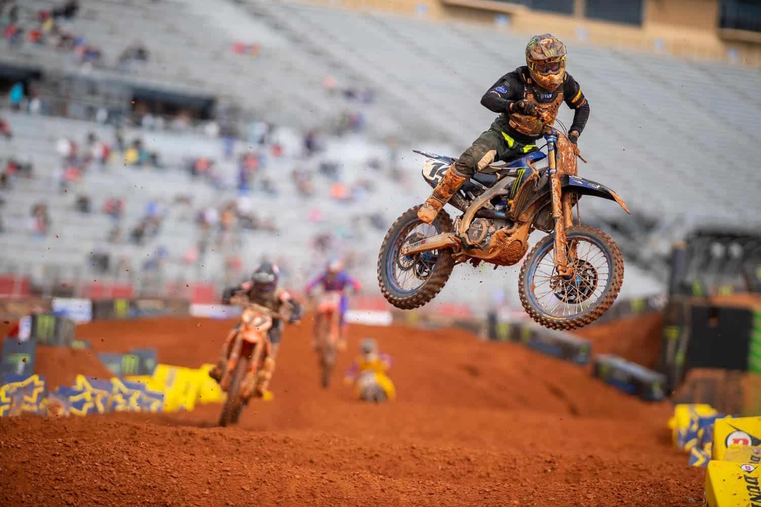 Dylan Ferrandis jumps through the whoops at Atlanta Motor Speedway. Photo by Align Media.