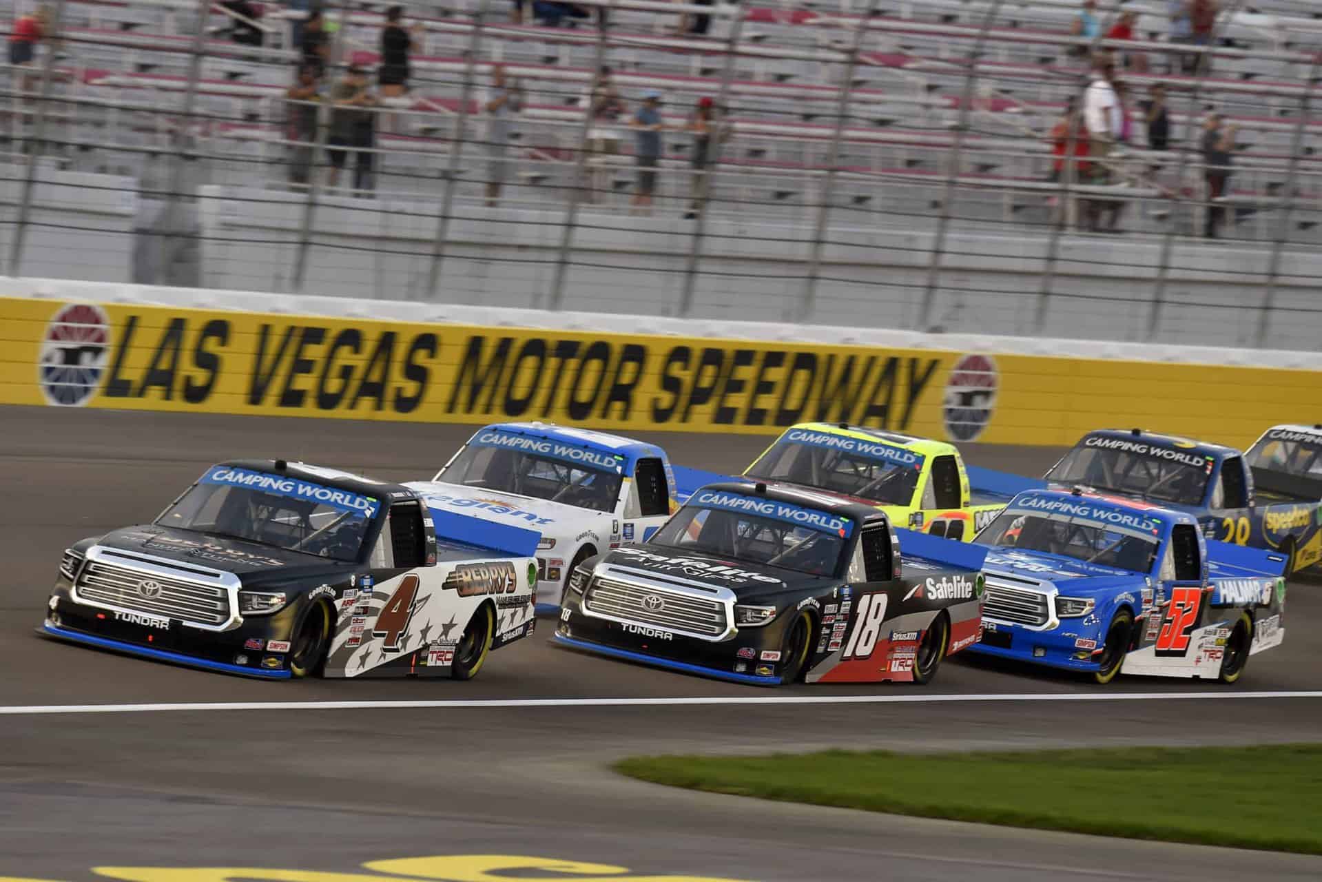 NASCAR Truck Series contenders at Las Vegas Motor Speedway had a bad night.