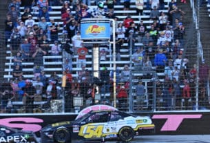 John Hunter Nemechek takes the win at Texas Motor Speedway in the Andy's 335 NASCAR Xfinity Series race. Photo by Jerry Jordan/Kickin' the Tires