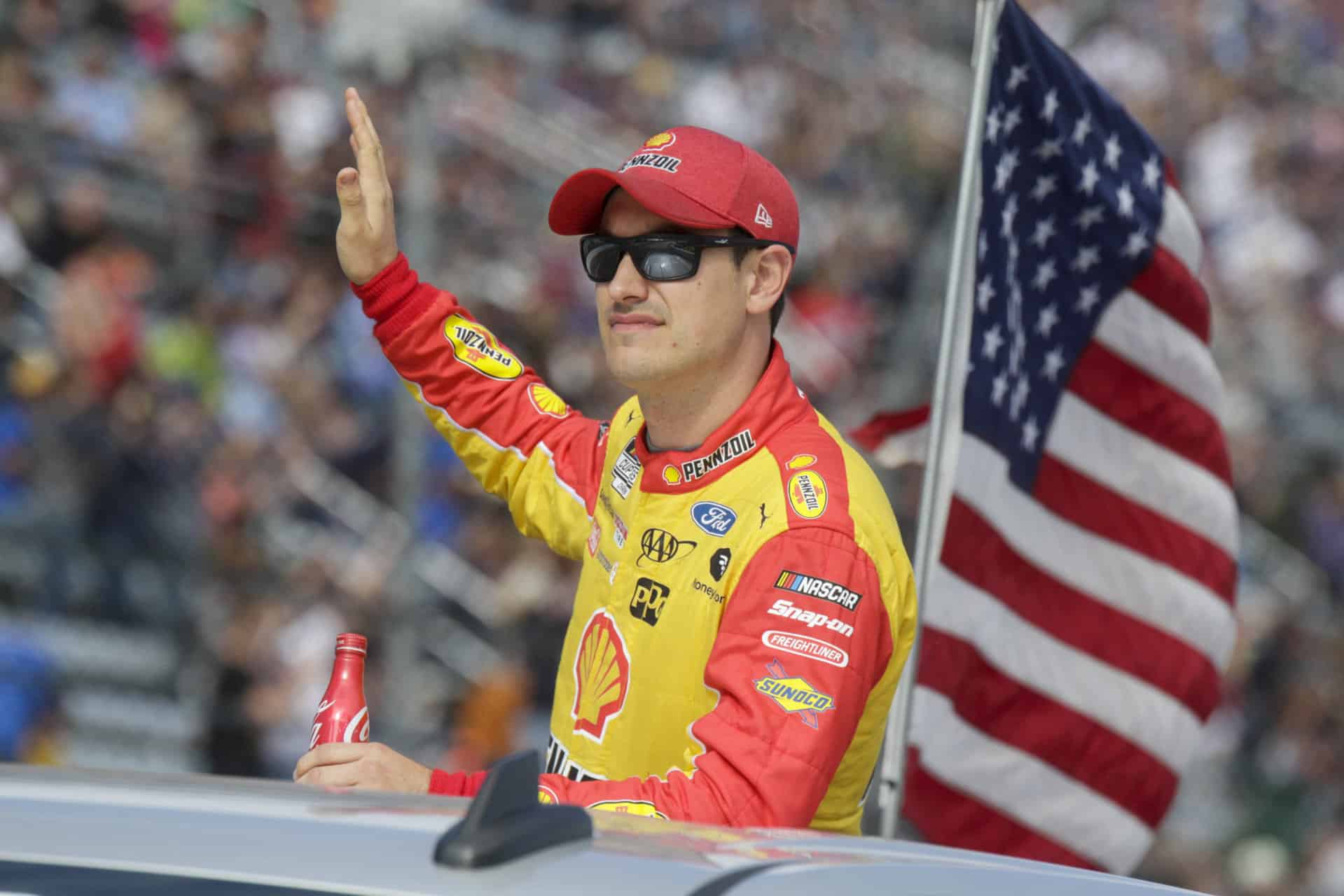 Joey Logano waves goodbye to his 2021 NASCAR Playoff hopes with lackluster run at Martinsville Speedway. Nigel Kinrade Photography