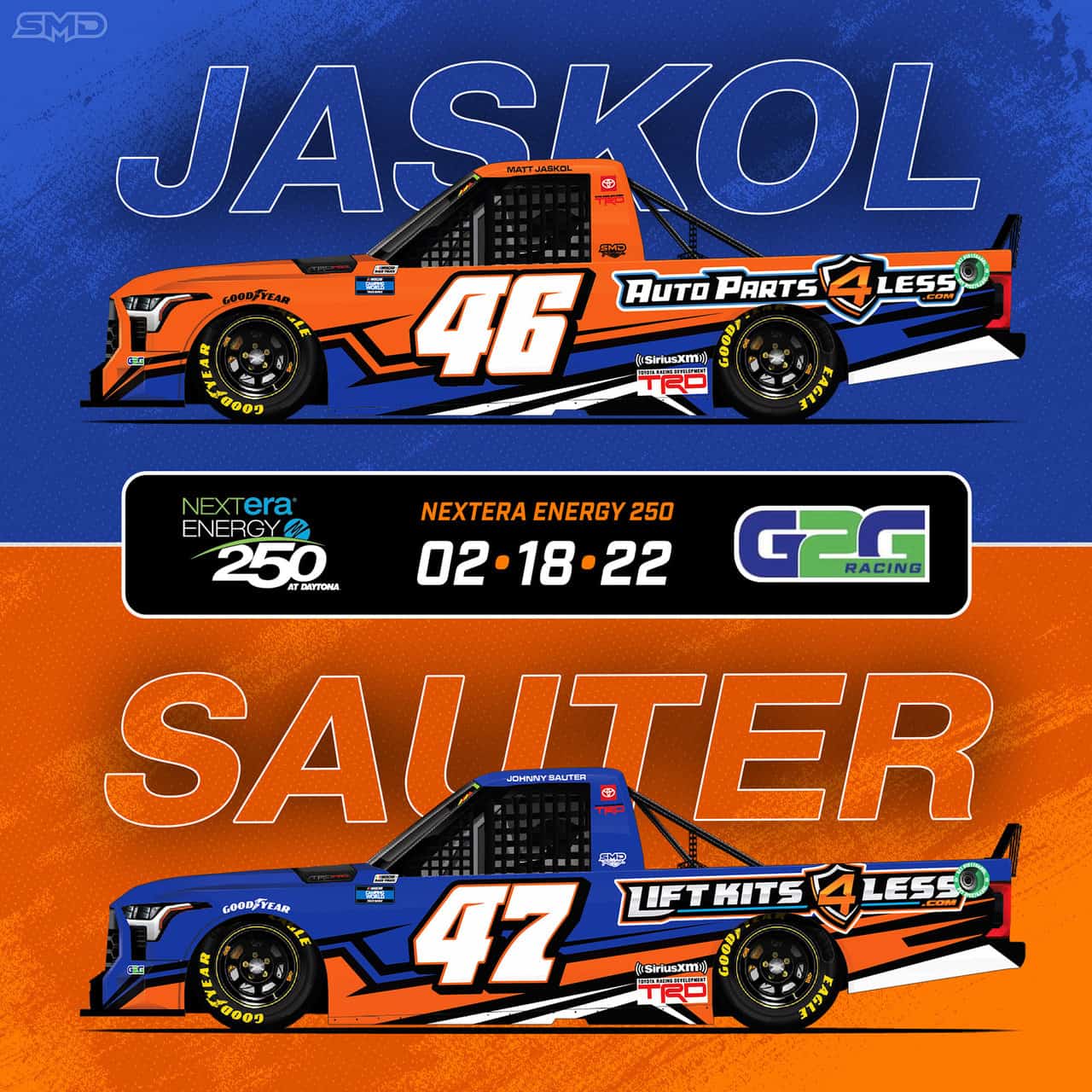 Johnny Sauter and Matt Jaskol Set to Run for G2G Racing at Daytona 