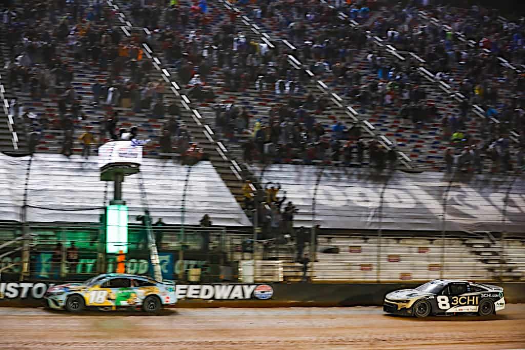 Kyle Busch Steals A Milestone Victory In Wild Race On Bristol Dirt ...