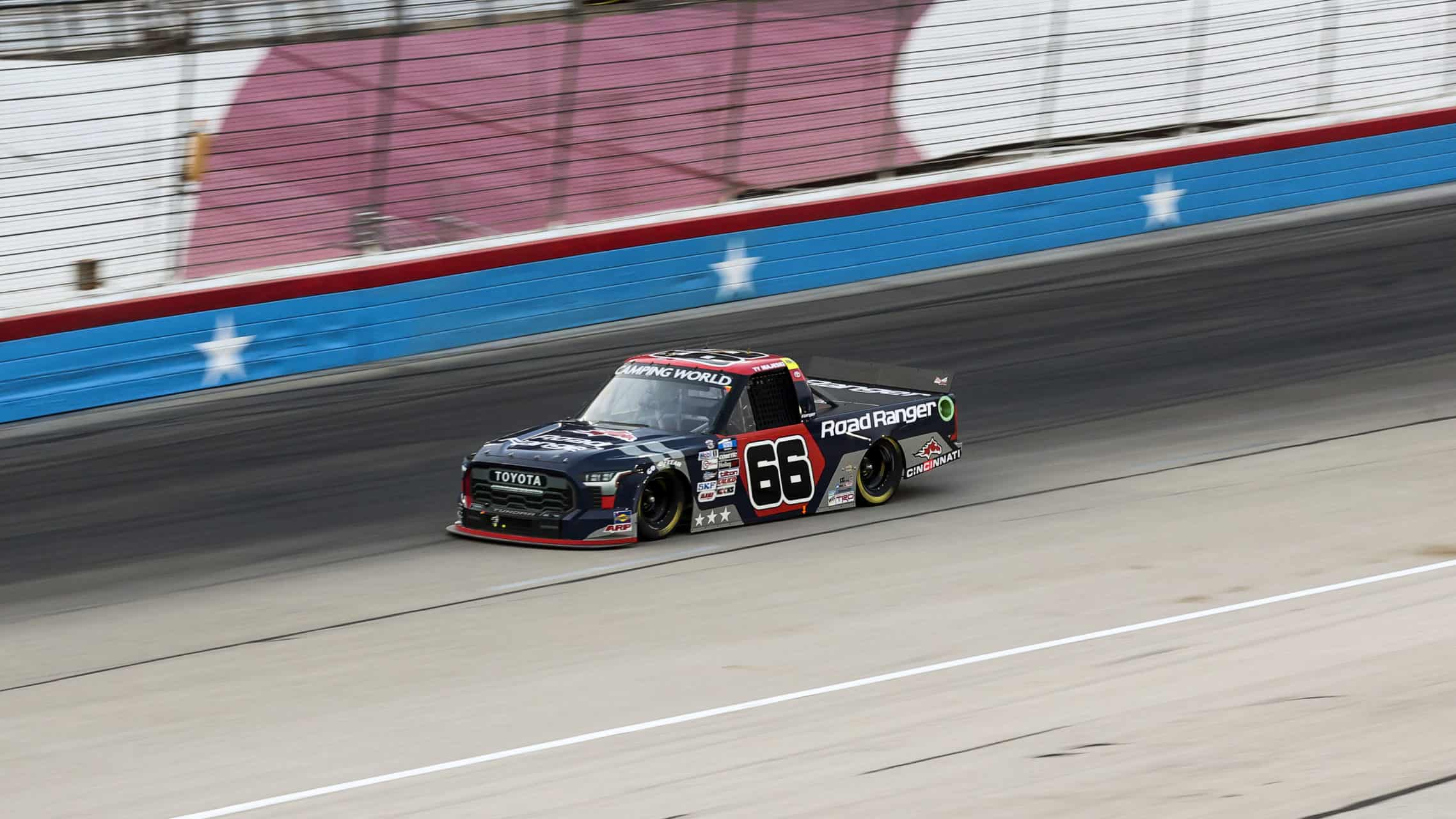 Ty Majeski finishes fifth in the SpeedyCash.com 220 for ThorSport Racing at Texas Motor Speedway in the NASCAR Camping World Truck Series. Photo by Rachel Schuoler.