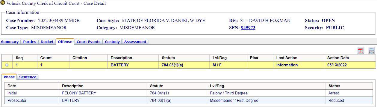 Volusia Court Record