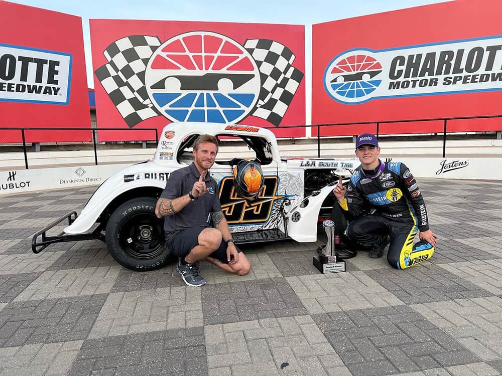 Landen lewis gets the win at charlotte motor speedway summer shootout. Courtesy photo