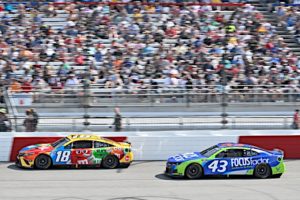 Kyle busch recovered from contact with ross chastain to score a top-10 finish in the nascar cup series at richmond raceway.