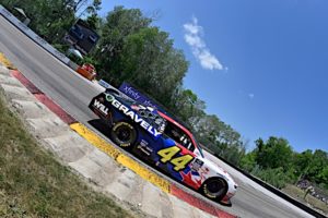 Josh bilicki lands sargento cheese as a sponsor at watkins glen international after crashing through their sign in the nascar xfinity series race at road america last month.