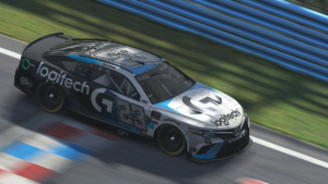 23xi racing's mitchell dejong crushed the enascar coca-cola iracing series competition at watkins glen international.