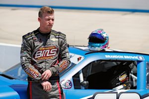 Brandon brown looks to make huge strides in the nascar xfinity series points standings in the new holland 250 at michigan international speedway.