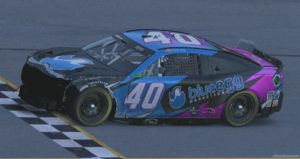 Tyler Foti wins the Elite Racing League Homeplace Beer Co. Daytona 500 without a front bumper on iRacing.