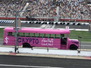 Kaulig Racing gives back to short track racing as Landon Cassill, Justin Haley, Daniel Hemric, and Chris Rice raced school buses in the Cook Out Summer Shootout at Charlotte Motor Speedway.