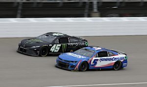 Ty gibbs earned his first career nascar cup series top-10 finish subbing for kurt busch in the 23xi racing no. 45 monster energy toyota camry trd in the firekeepers casino 400 at michigan international speedway.