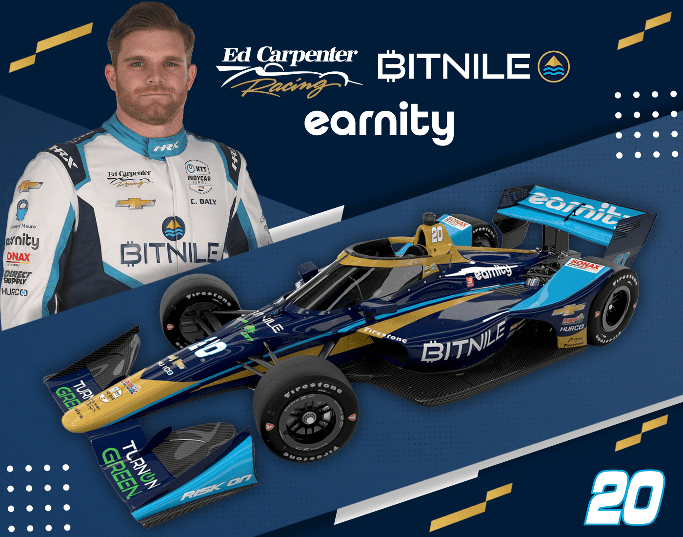 BitNile Holdings to support Conor Daly in his NASCAR Cup Series debut for The Money Team Racing at The ROVAL.