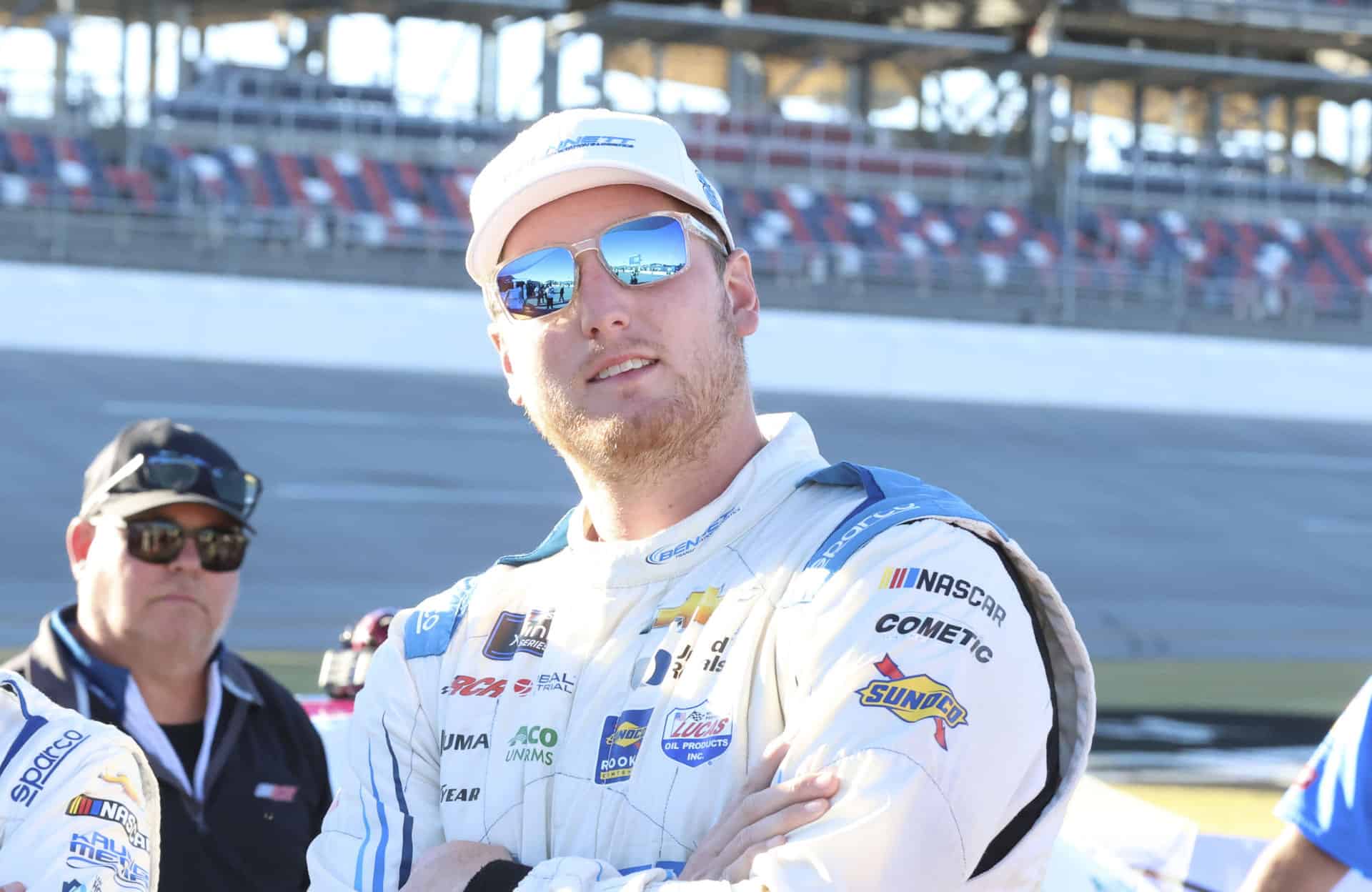 Austin Hill earns his first career NASCAR Xfinity Series pole at Talladega Superspeedway for the 2022 Sparks 300. Photo by Rachel Schuoler / Kickin' the Tires.