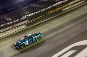 Austin cindric narrowly advanced to the round of 12 in nascar playoffs after a miserable night at bristol motor speedway.