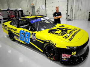 Brandon brown and brandonbilt motorsports partner with cat trailer sales for the nascar xfinity series race at texas motor speedway.