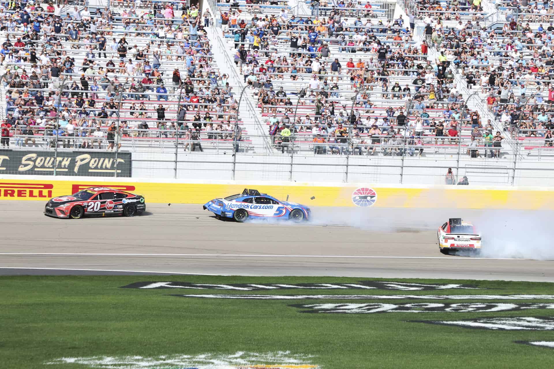 Bubba Wallace has been suspended for one race following his incident with Kyle Larson at Las Vegas Motor Speedway.