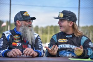 Rj smotherman and his arca team owner chris lowden.