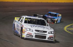 Bridget and sarah burgess make history by becoming the first mother-daughter duo to compete on track in arca menards series west competition.