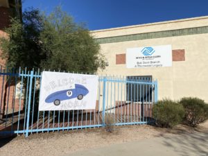 The welcome sign for noah gragson at the bob bove branch of the boys & girls clubs of the valley.