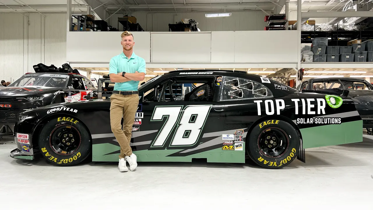 Top Tier Solar Solutions will sponsor Brandon Brown in the Drive for the Cure 250.