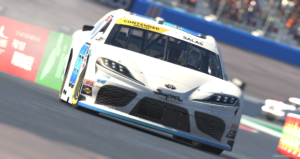 Vicente salas takes a dominant win in the enascar iracing contender series at phoenix raceway.