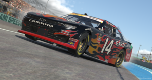 Joey Brown wins the eNASCAR Contender iRacing Series race at Homestead-Miami Speedway.