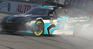 Allen boes captured the enascar contender iracing series victory at auto club speedway.
