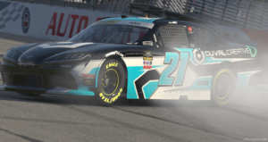 Allen Boes captured the eNASCAR Contender iRacing Series victory at Auto Club Speedway.