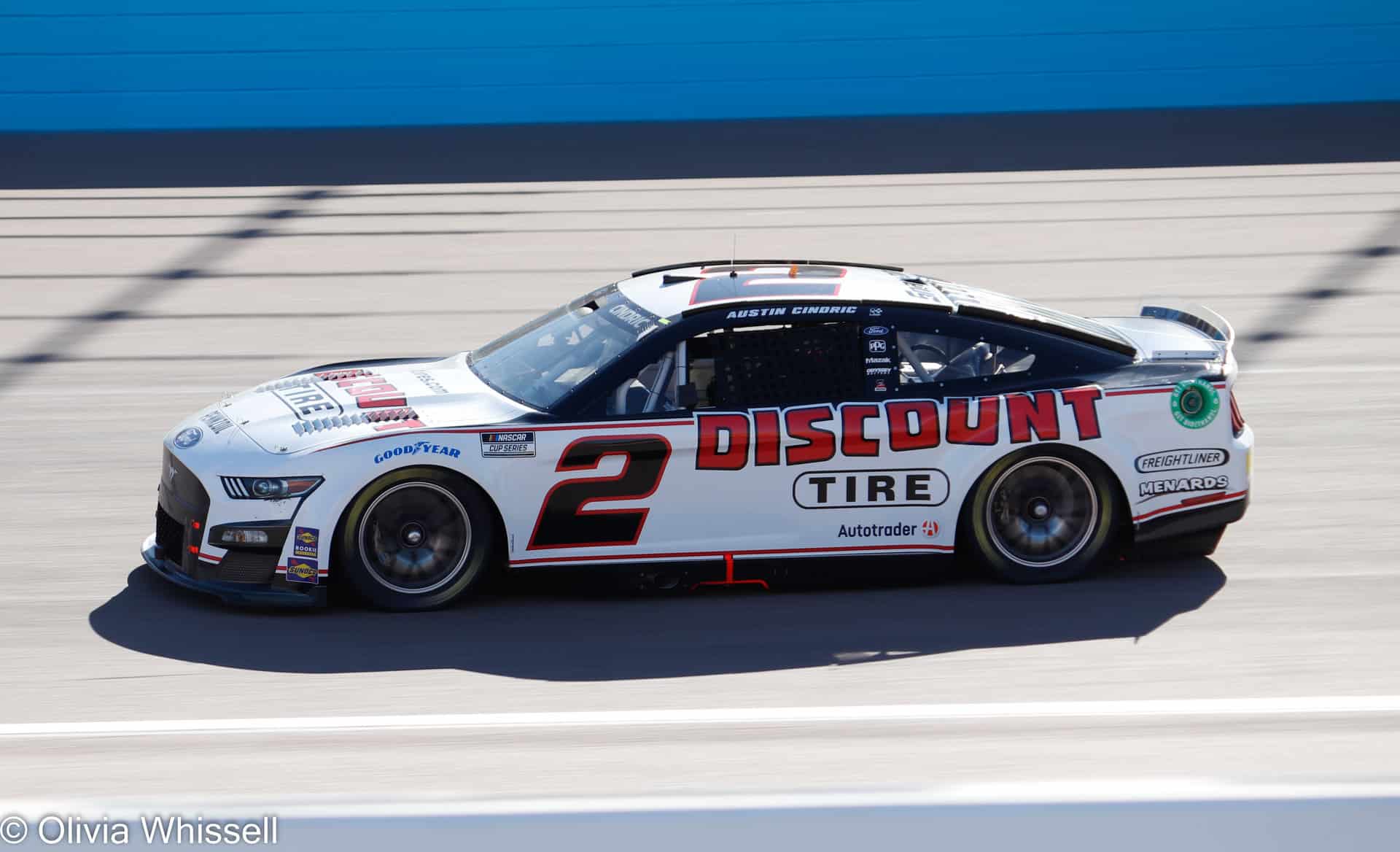 Photo of cindric in the no. 2 penske ford at phoenix raceway