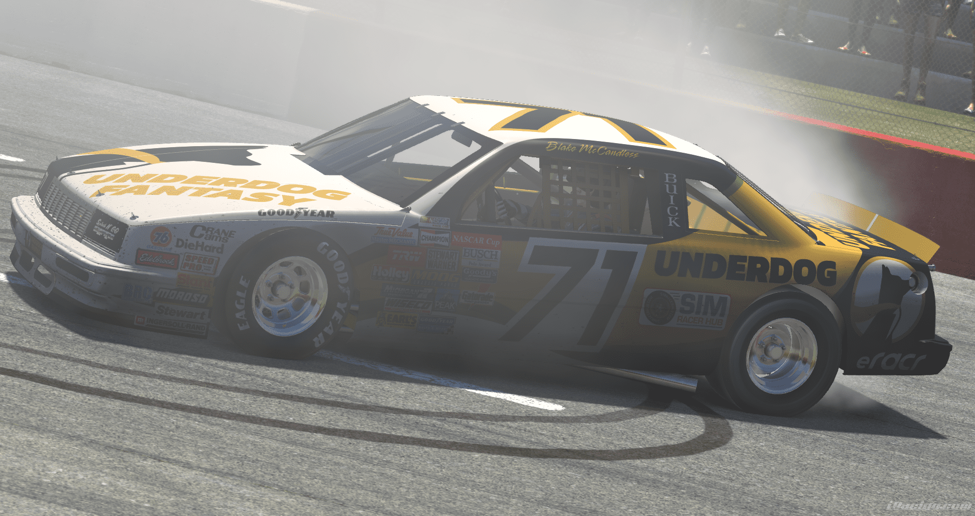 Blake McCandless took the victory at North Wilkesboro Speedway in one of the most difficult cars on the iRacing service.
