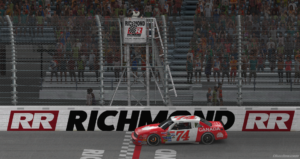 Dylan Roberts took the Legends of the Future win at Richmond Raceway on iRacing after betting on tire strategy.