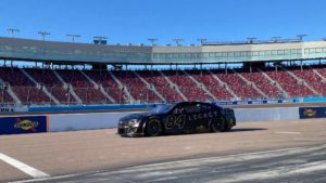 Jimmie johnson returns to the driver's seat of a nascar cup series car at phoenix raceway.