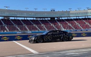 Jimmie johnson returns to the driver's seat of a nascar cup series car at phoenix raceway.