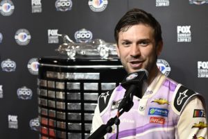 Daniel suarez speaks to the media during daytona 500 media day on wednesday.