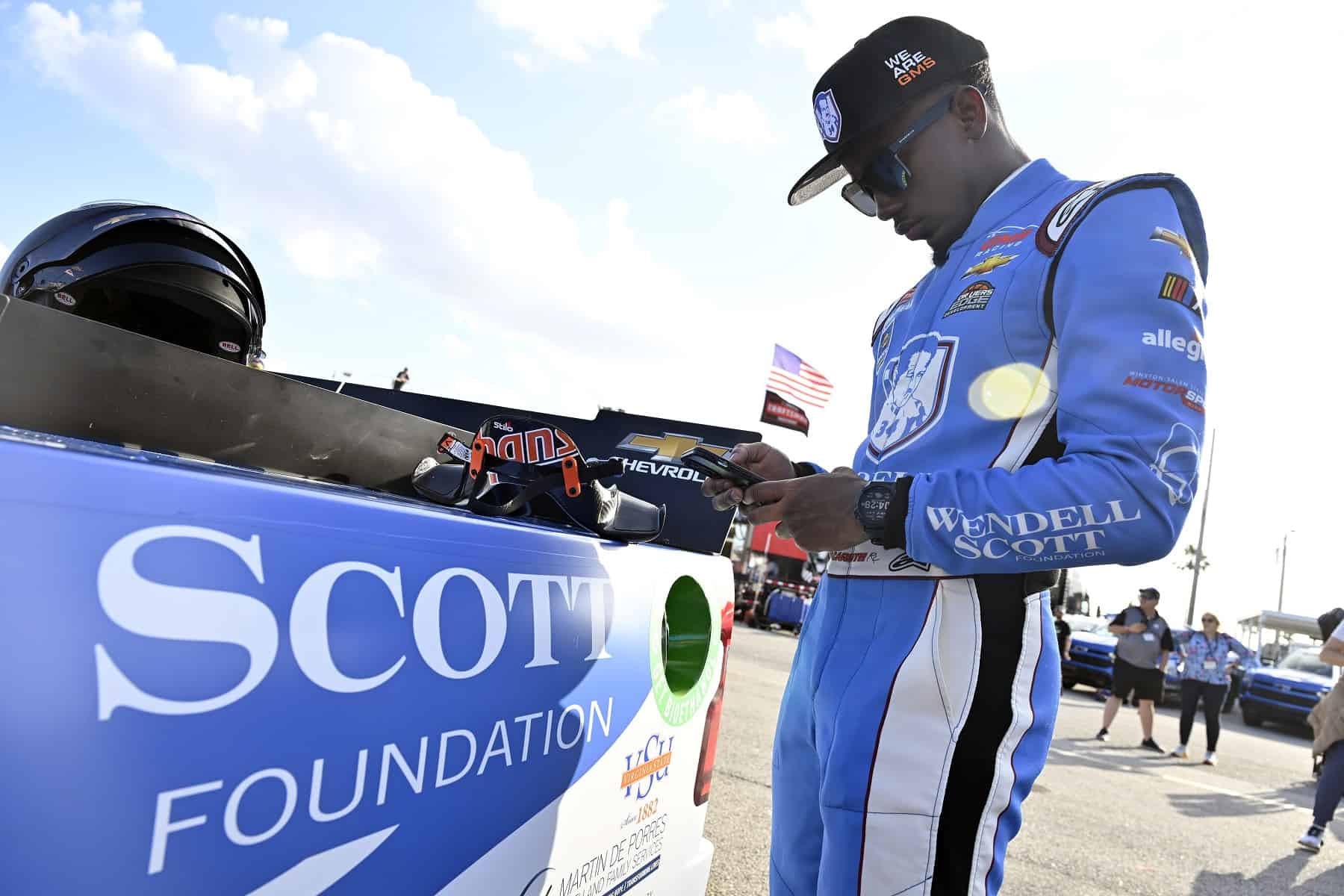 Rajah Caruth was fastest in NASCAR Craftsman Truck Series practice Thursday.