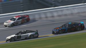 Tucker minter made history by becoming the third driver to win in their enascar coca-cola iracing series debut.