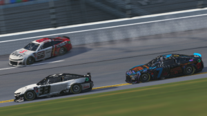 Tucker Minter made history by becoming the third driver to win in their eNASCAR Coca-Cola iRacing Series debut.