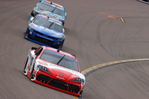 Ryan truex ran out of time and finished runner-up to his joe gibbs racing teammate sammy smith in the nascar xfinity series united rentals 200 at phoenix raceway.