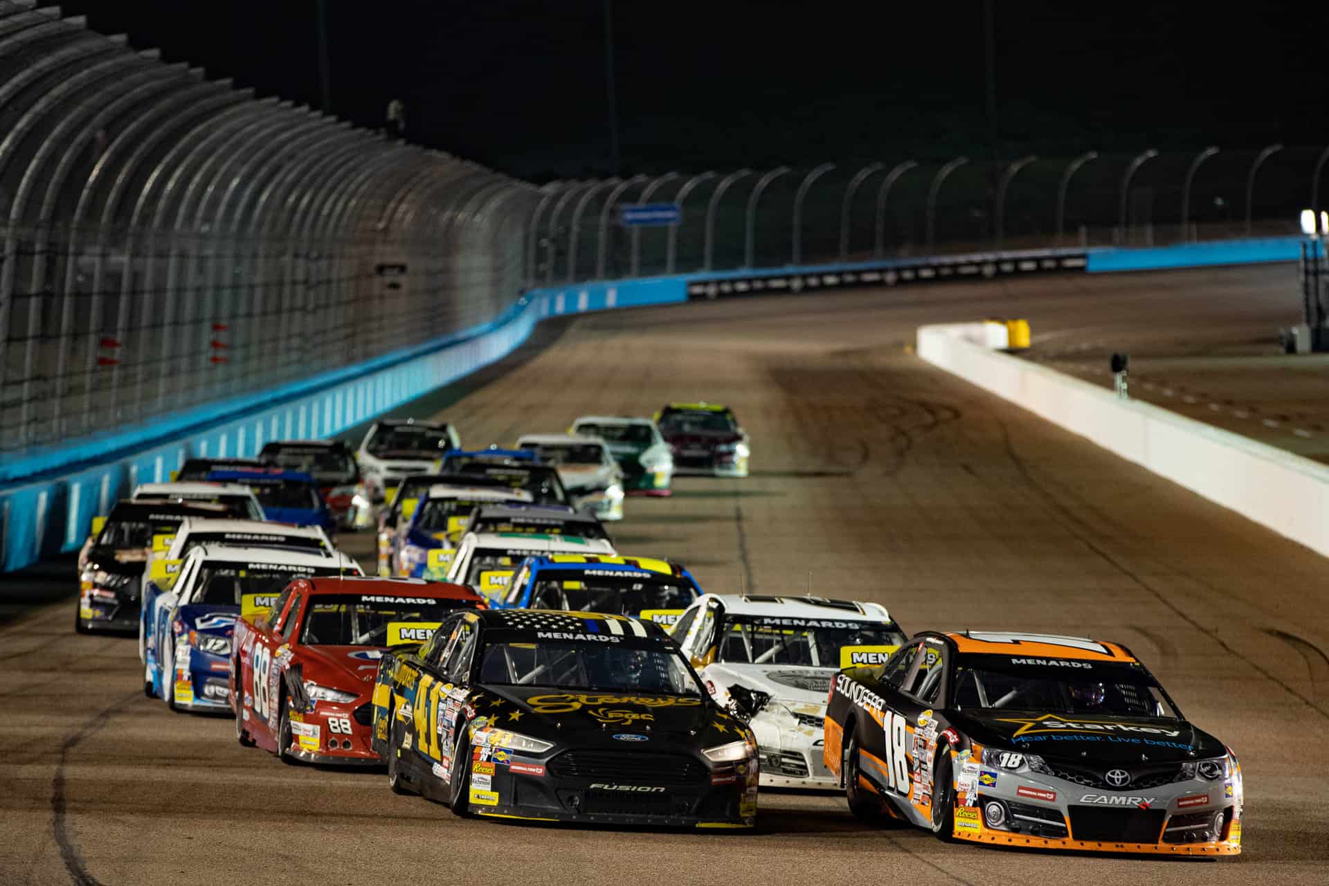 The arca menards series west teams react to the events of the general tire 150 at phoenix raceway.
