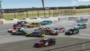 Casey kirwan stole the enascar coca-cola iracing series win from malik ray in a photo finish at talladega superspeedway.