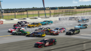 Casey Kirwan stole the eNASCAR Coca-Cola iRacing Series win from Malik Ray in a photo finish at Talladega Superspeedway.