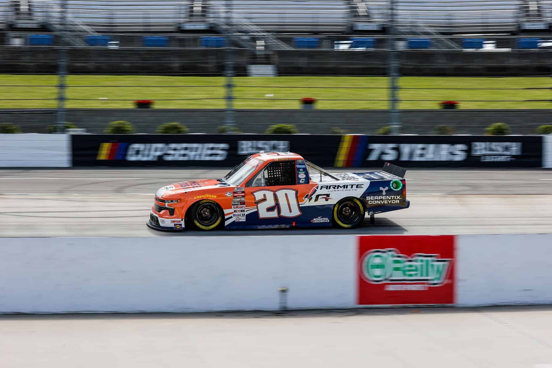 Martinsville Speedway marked the NASCAR oval debut for Brad Perez in the Craftsman Truck Series' Long John Silver's 200.