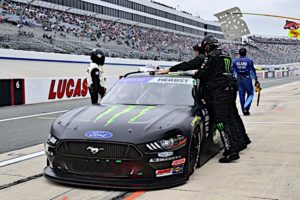 Riley herbst appeared to be on the way to salvaging a top-10 finish at dover motor speedway until he incurred a late-race pit road speeding penalty.
