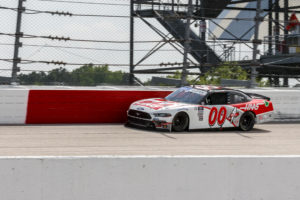 Cole custer honored jason leffler with a top-five finish during nascar throwback weekend at darlington raceway.