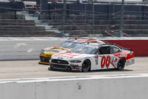 Cole custer honored jason leffler with a top-five finish during nascar throwback weekend at darlington raceway.