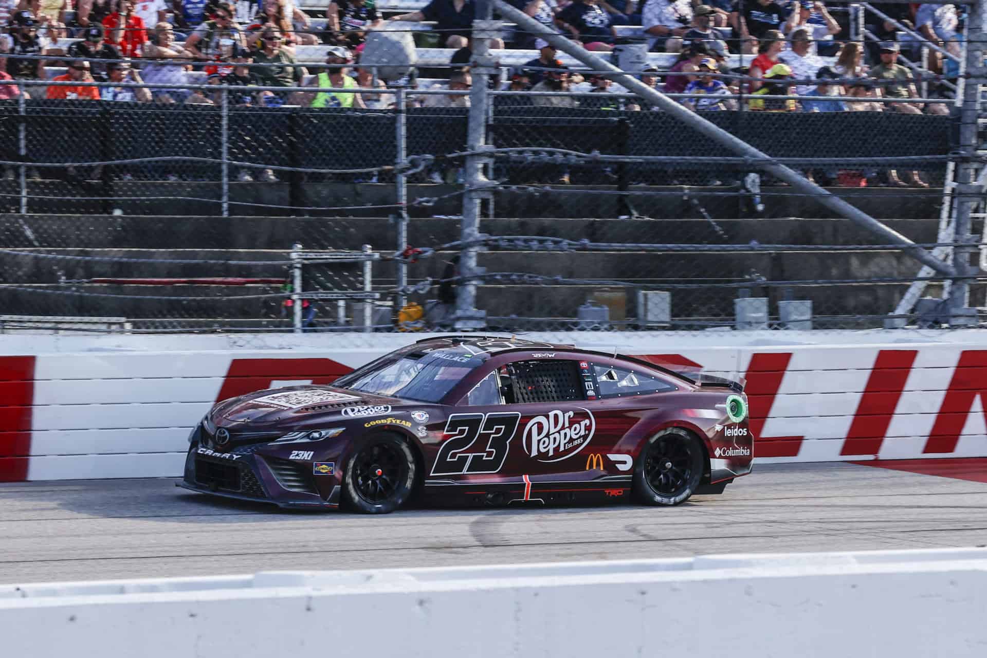 Bubba Wallace was frustrated despite a top-five finish as several cars collected in a late-race wreck were given their spots back at Darlington.