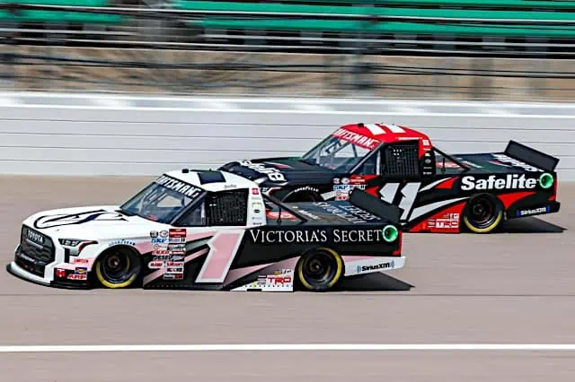 Toni breidinger made history in more ways than one with a top-15 finish in her debut in the nascar craftsman truck series at kansas speedway.