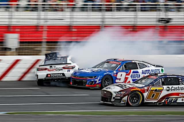 Denny Hamlin called for Chase Elliott to be suspended after the Hendrick Motorsports driver retaliated against him in the Coca-Cola 600.